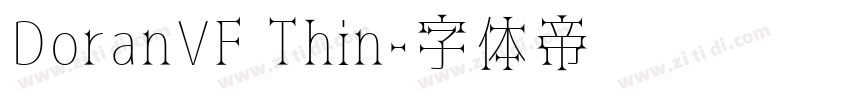 DoranVF Thin字体转换